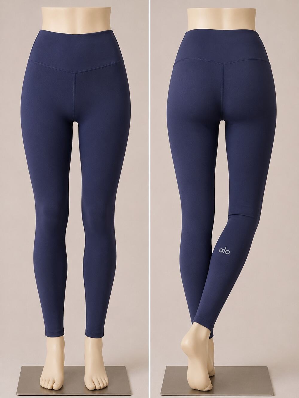 Navy Blue High-Waist Activewear Leggings